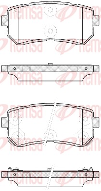 Placute frana REMSA 1209.42