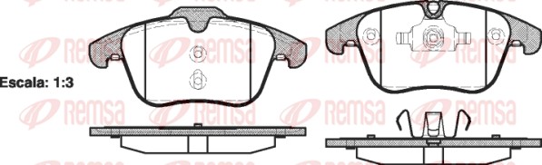 Placute frana REMSA 1219.00