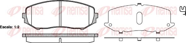 Placute frana REMSA 1225.02