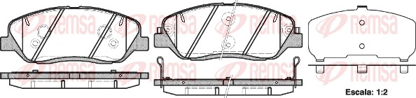 Placute frana REMSA 1226.02