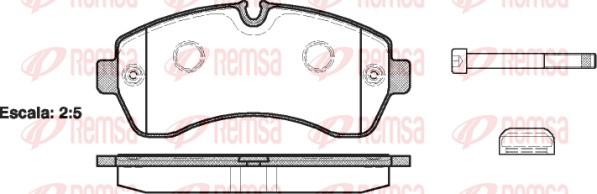 Placute frana REMSA 1243.00