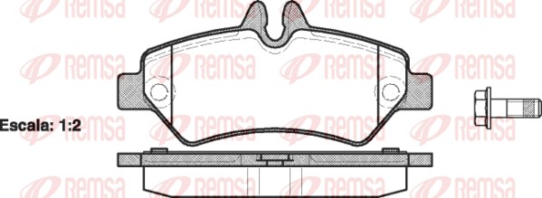Placute frana REMSA 1246.00