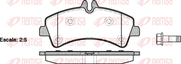 Placute frana REMSA 1247.00