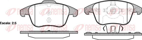 Placute frana REMSA 1249.00