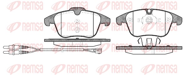 Placute frana REMSA 1249.01