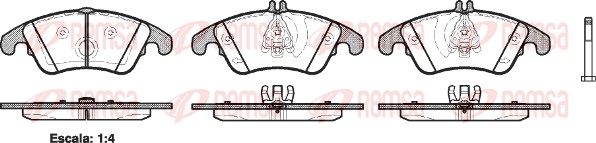 Placute frana REMSA 1304.00