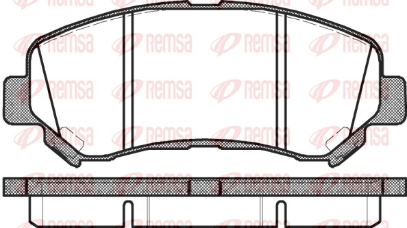 Placute frana REMSA 1318.00