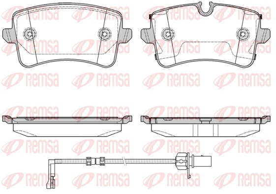 Placute frana REMSA 1343.20