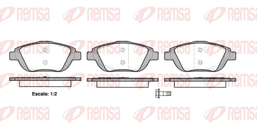 Placute frana REMSA 1392.00