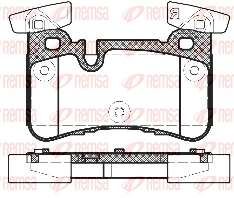 Placute frana REMSA 1429.00
