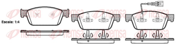 Placute frana REMSA 1440.01
