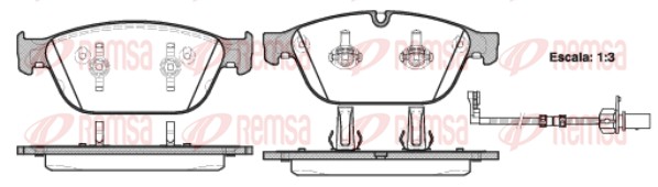 Placute frana REMSA 1443.02