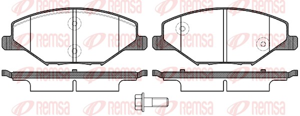 Placute frana REMSA 1553.00