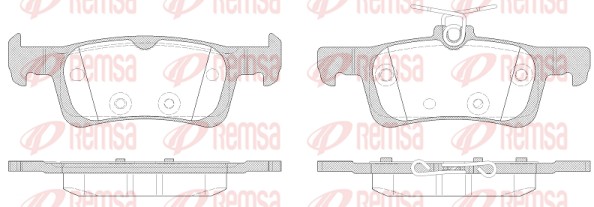 Placute frana REMSA 1563.00