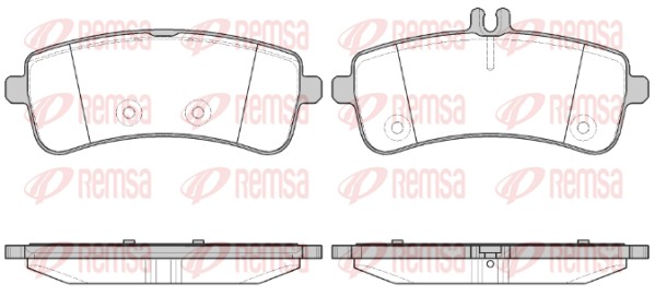 Placute frana REMSA 1594.00
