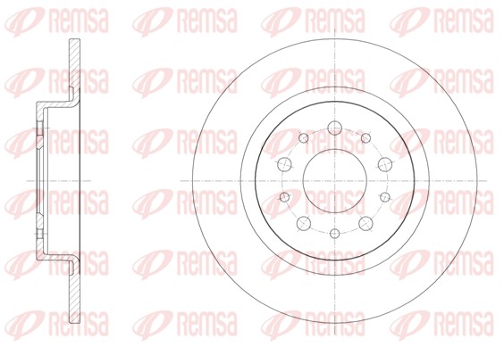 Disc frana REMSA 61558.00