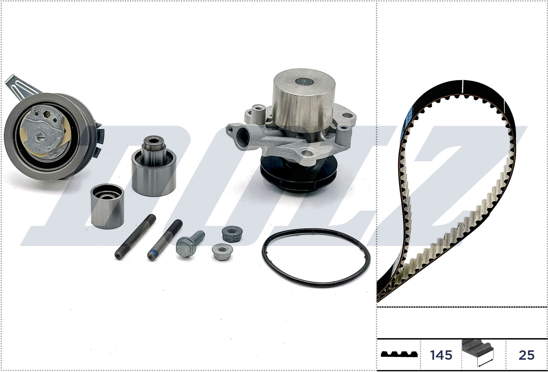 Set pompa apa + curea dintata SKODA OCTAVIA III (5E3, NL3, NR3) 1.6 TDI  diesel 110 cai DOLZ KD153
