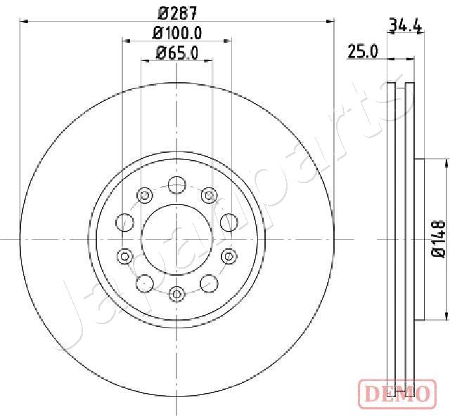 Disc frana JAPANPARTS DI-0901C