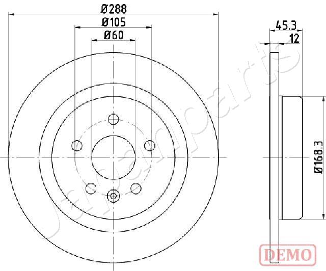 Disc frana JAPANPARTS DP-0404C