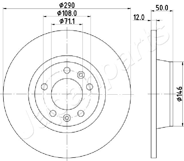 Disc frana JAPANPARTS DP-0617