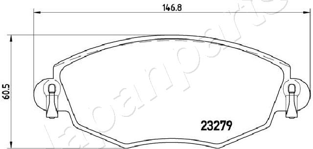 Placute frana JAPANPARTS PA-0318AF