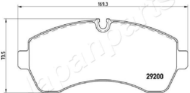 Placute frana JAPANPARTS PA-0539AF