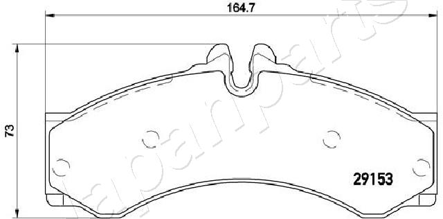 Placute frana JAPANPARTS PA-0540AF