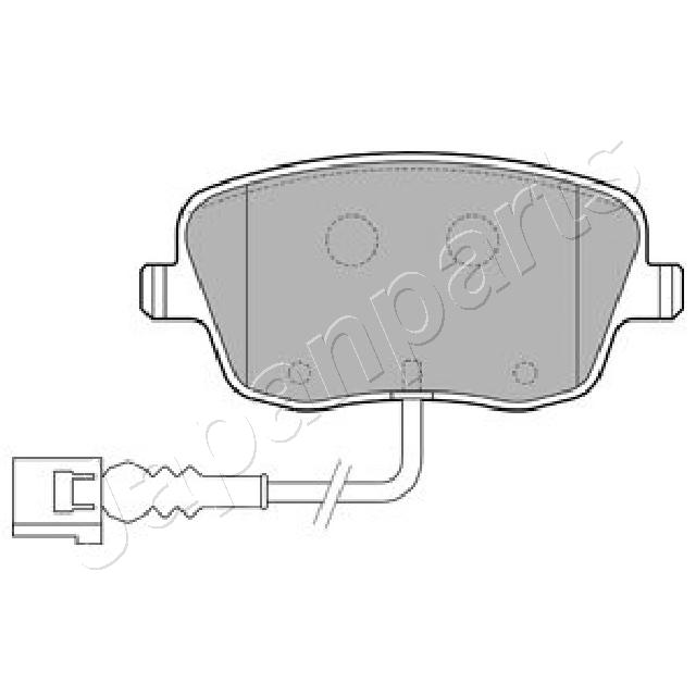 Placute frana JAPANPARTS PA-0956AF