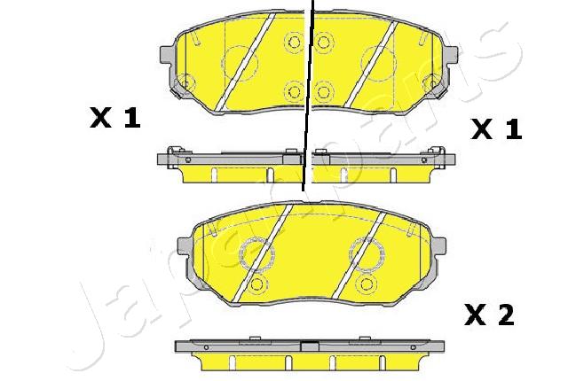 Placute frana JAPANPARTS PA-K30AF