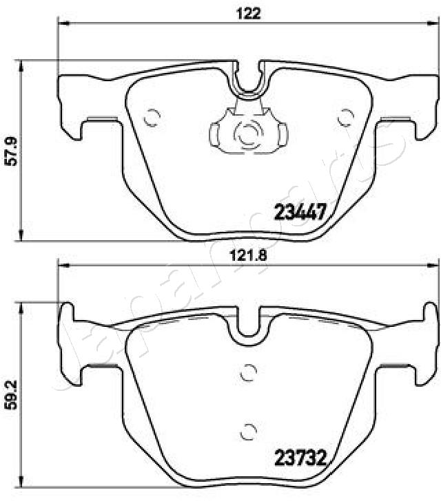 Placute frana JAPANPARTS PP-0116AF
