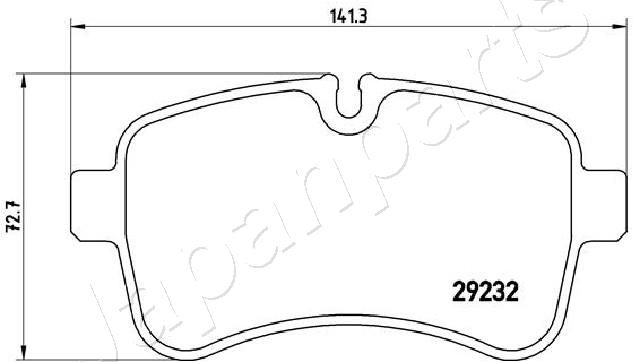 Placute frana JAPANPARTS PP-0218AF