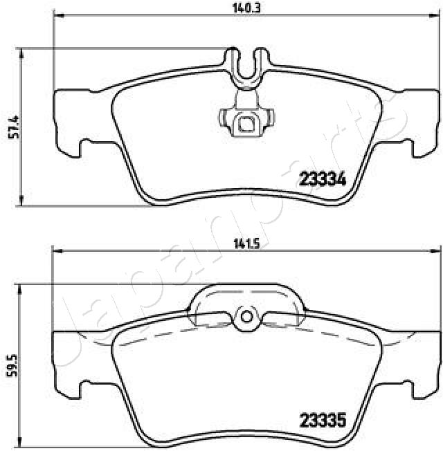 Placute frana JAPANPARTS PP-0511AF