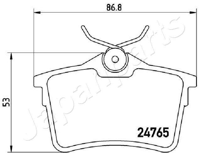 Placute frana JAPANPARTS PP-0600AF