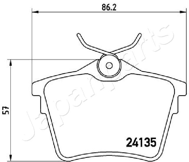 Placute frana JAPANPARTS PP-0606AF