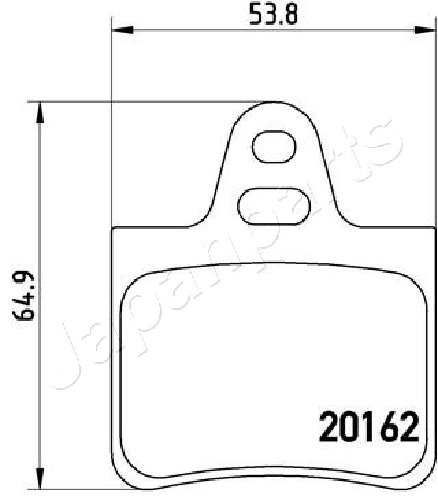 Placute frana JAPANPARTS PP-0612AF