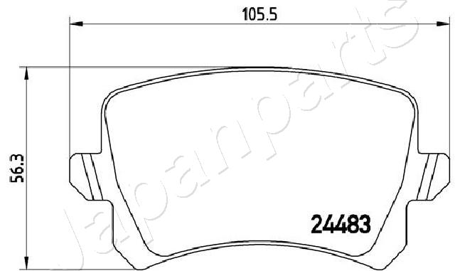 Placute frana JAPANPARTS PP-0904AF