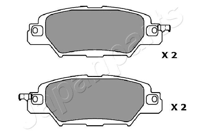 Placute frana JAPANPARTS PP-318AF