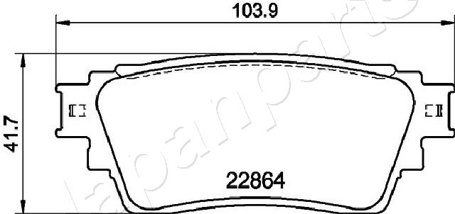 Placute frana JAPANPARTS PP-515AF