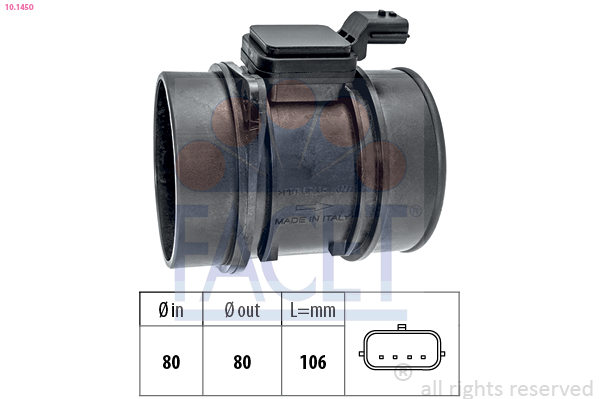 Senzor debit aer FACET 10.1450