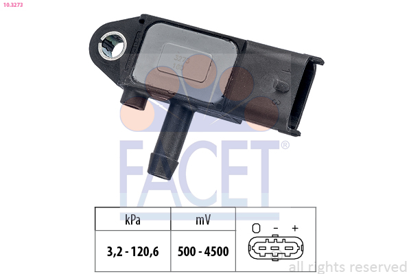 Senzor presiune gaze evacuare OPEL INSIGNIA A (G09) 2.0 CDTI (68)  diesel 163 cai FACET 10.3273