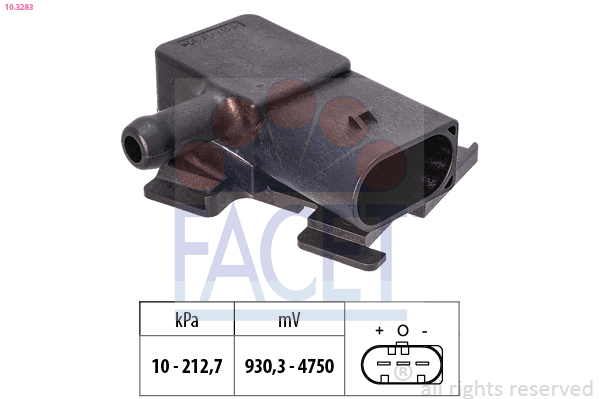 Senzor presiune aer BMW Seria 3 (E90) 318 d  diesel 143 cai FACET 10.3283