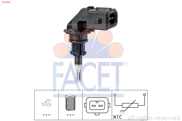 Senzor temperatura aer admisie BMW Seria 3 (E90) 318 d  diesel 143 cai FACET 10.4038