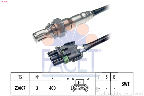Sonda Lambda FACET 10.7060