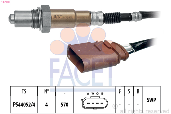 Sonda Lambda VW GOLF IV (1J1) 1.6 16V  benzina 105 cai FACET 10.7090