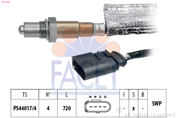 Sonda Lambda FACET 10.7163