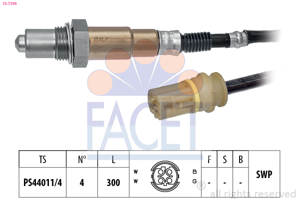 Sonda Lambda FACET 10.7298