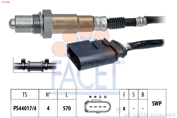 Sonda Lambda FACET 10.7600