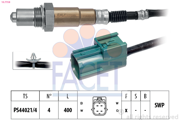 Sonda Lambda FACET 10.7759