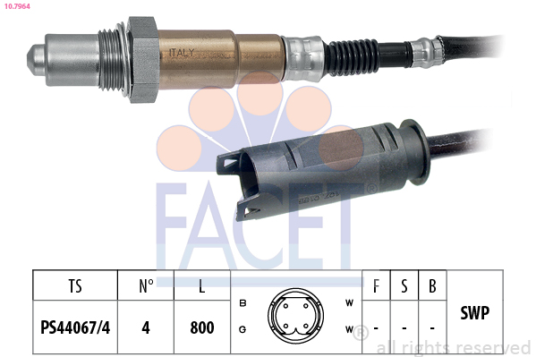 Sonda Lambda FACET 10.7964