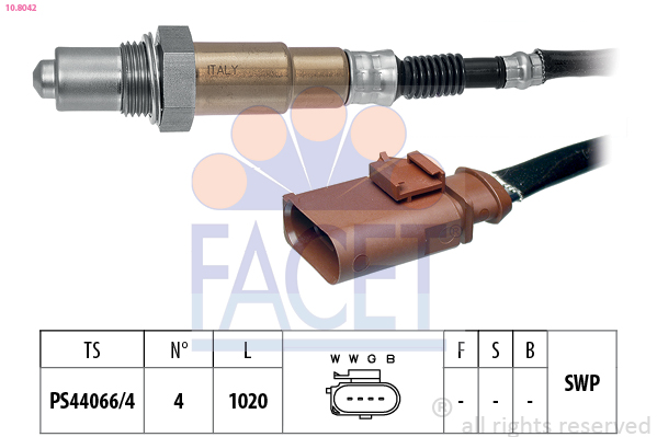 Sonda Lambda FACET 10.8042